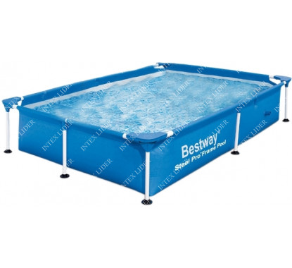 56401 BestWay Каркасный бассейн прямоугольный, (221х150х43 см)
