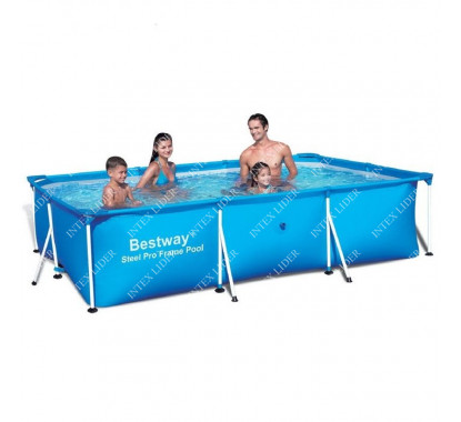 56404 Каркасный бассейн прямоугольный BestWay, 300х201х66см