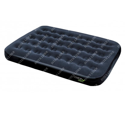 67380 Bestway Надувной матрас Comfort Green Flocked Air Bed(Double) 191х137х22 см