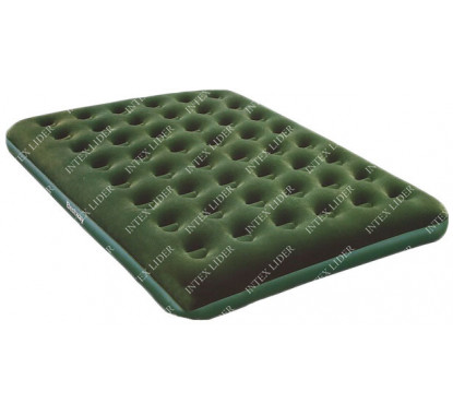 67555 Bestway Надувной матрас Flocked Air Bed(Queen) — D Cell Pump 203x152x22 см + насос на батарейках