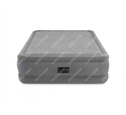 64470 Двуспальная надувная кровать Intex со встр. насосом 220В (152х203х51)