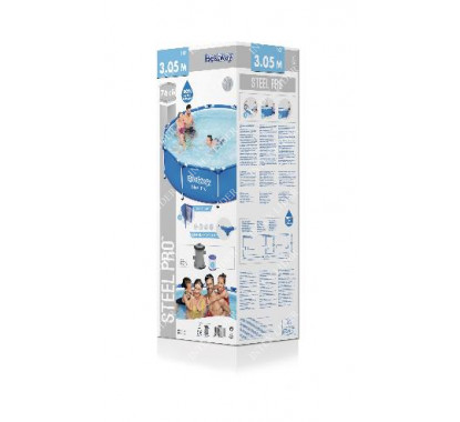 56679 Bestway Круглый каркасный бассейн 305х76см + фильтр-насос